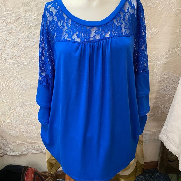 Blue Tunic Top - Picture 1 of 3
